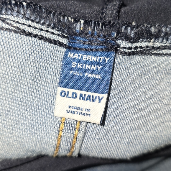 Old Navy: Maternity Premium Full-Panel Rockstar Super Skinny Jeans,Sz:16/29"insm - Picture 9 of 13